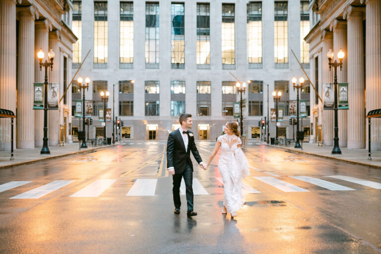 Winter Adler Planetarium Wedding // Paige + Adam