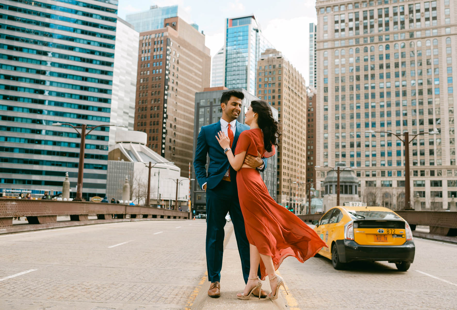 Chicago Bridge Engagement
