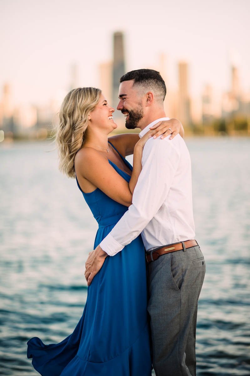 Chicago Lakefront Engagement Photo
