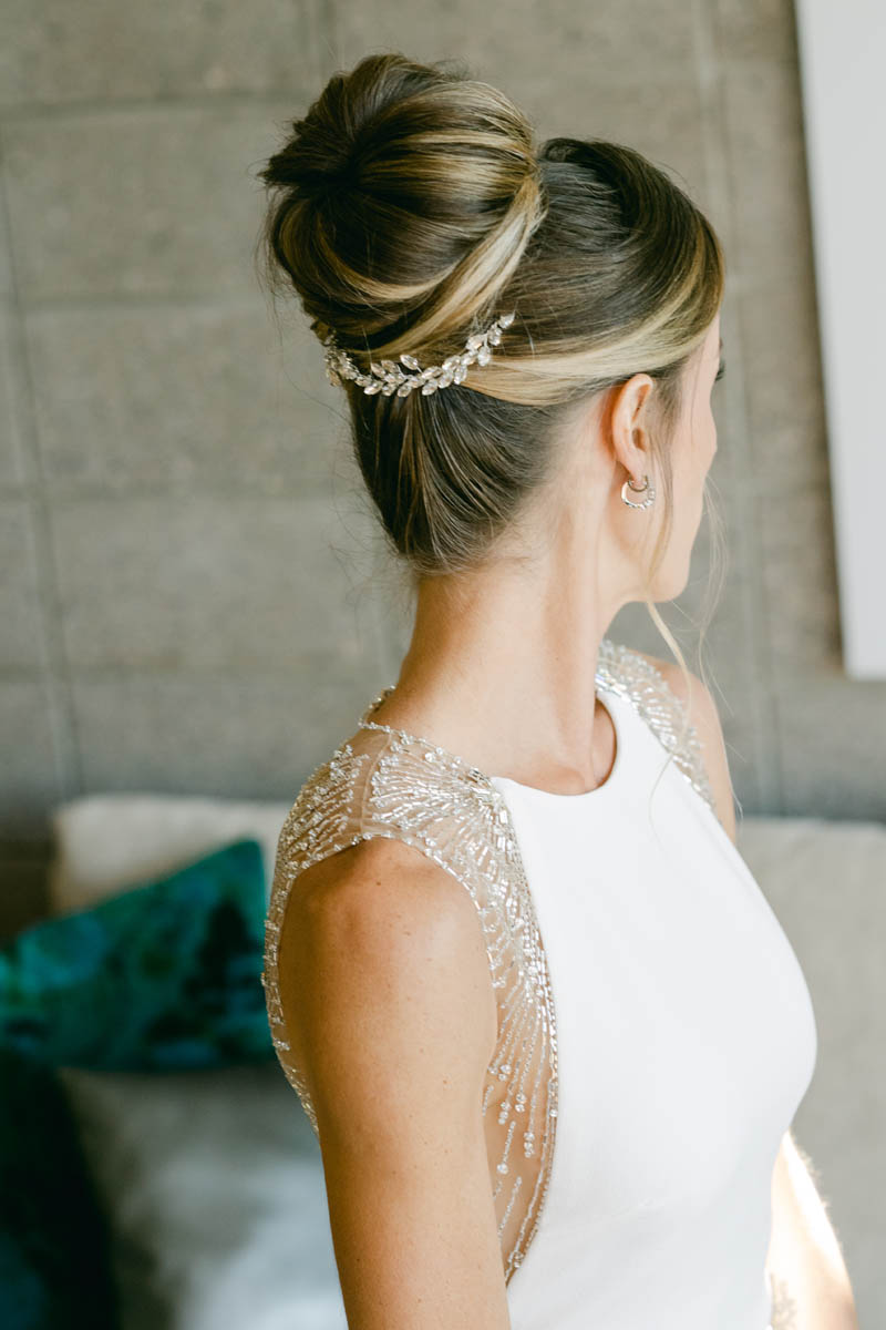 Beautiful bridal updo.