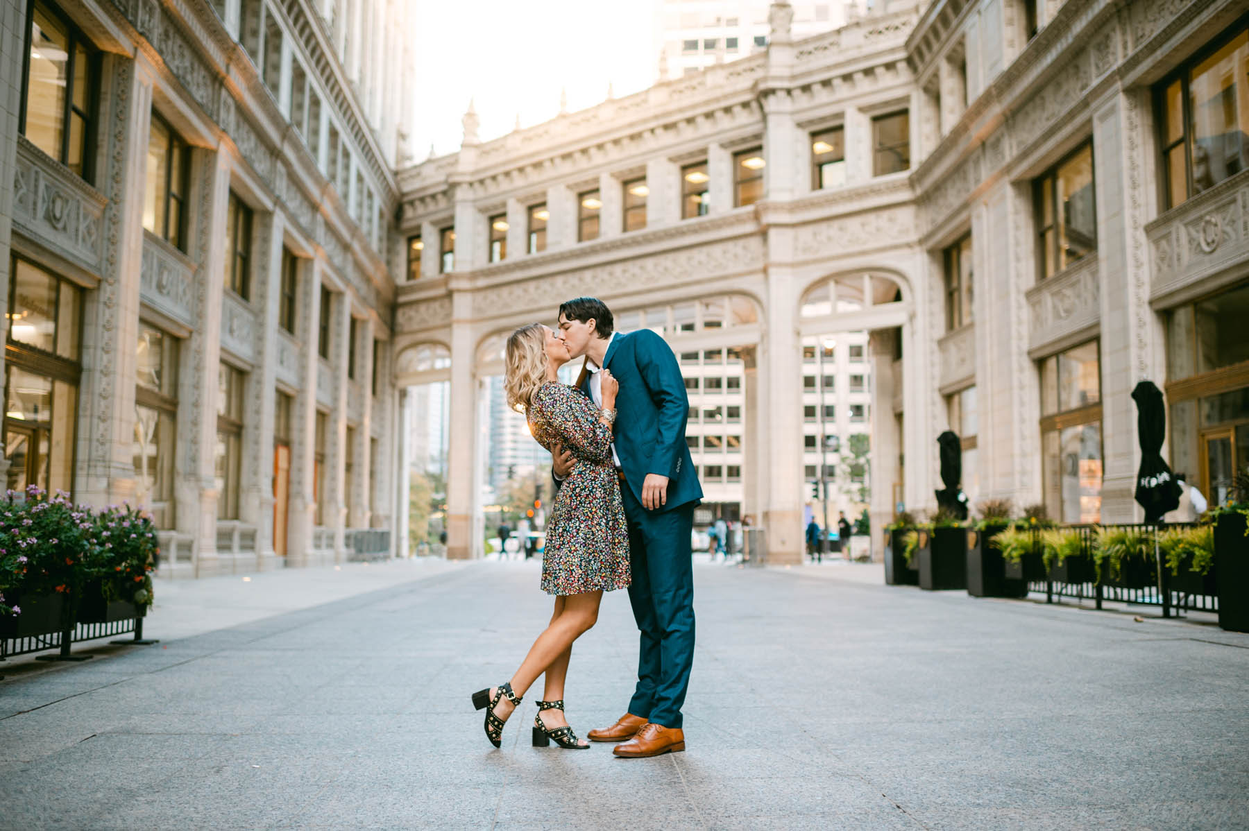 Wrigley Building Engagement Photo