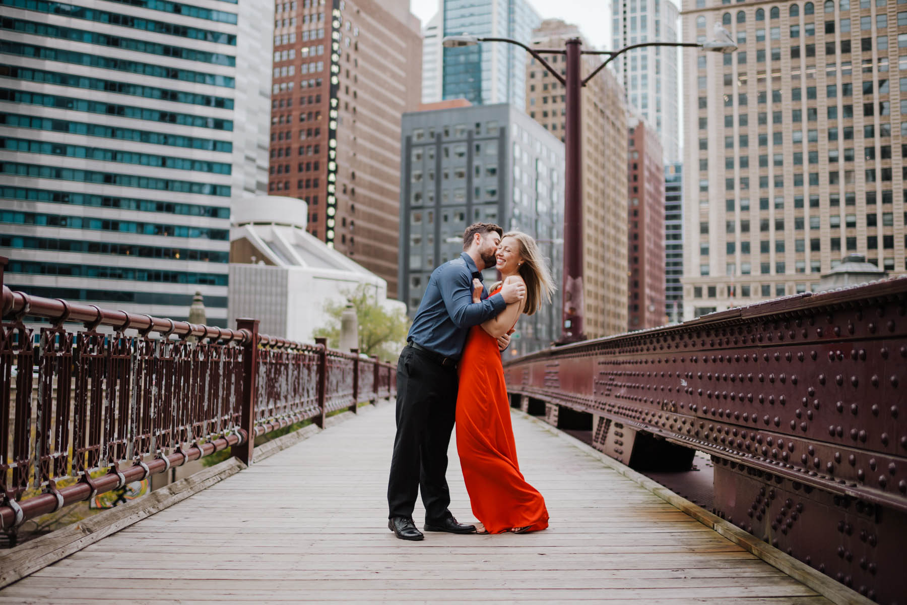 Chicago Bridge Engagement