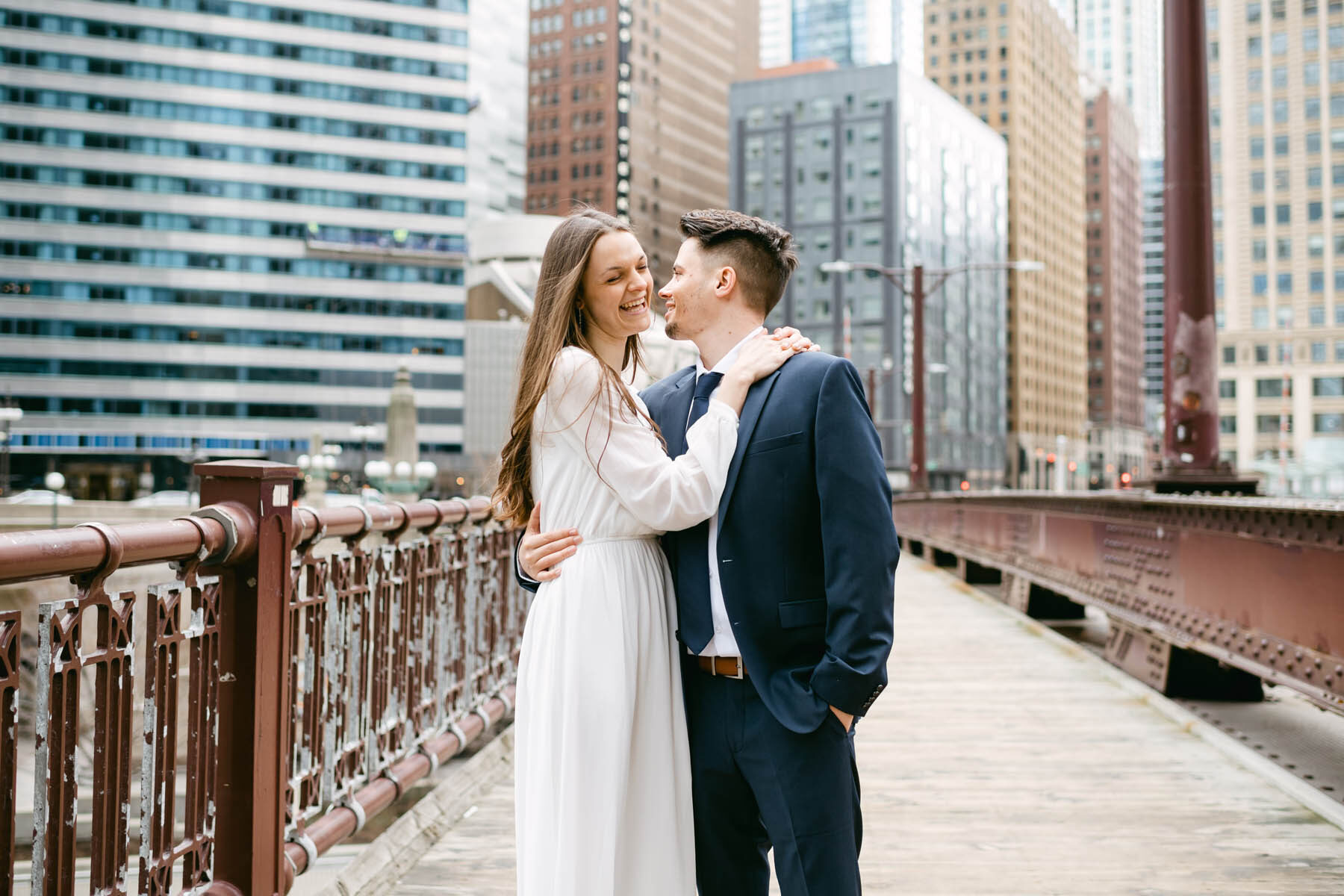 Chicago Bridge Wedding