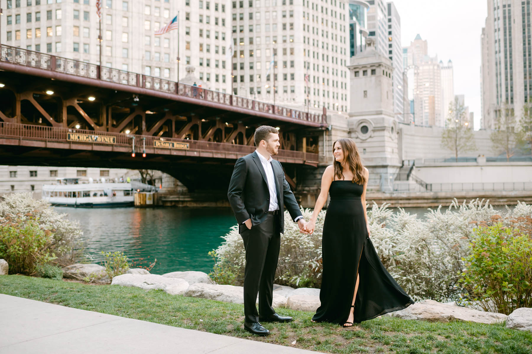Chicago Spring Engagement Photo