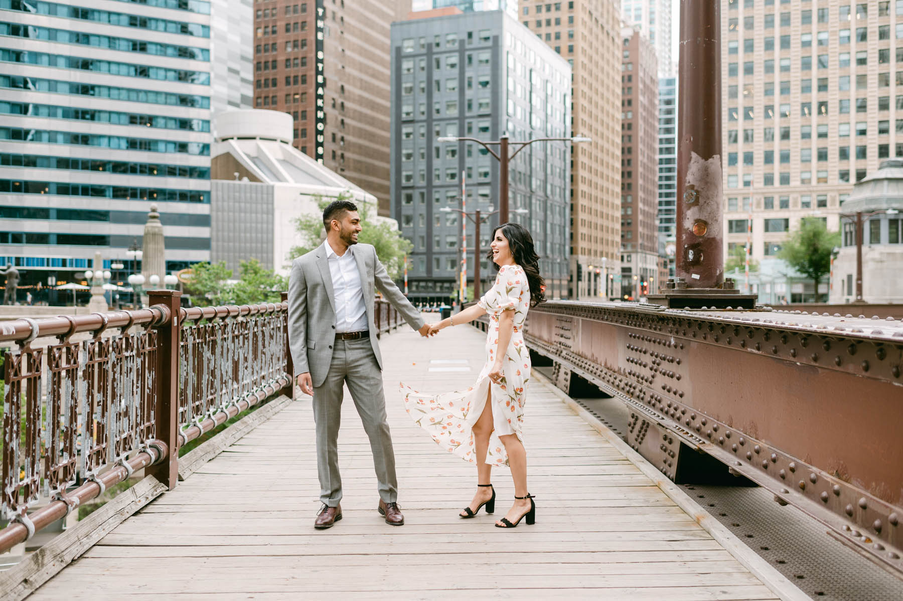 Chicago Bridge Engagement