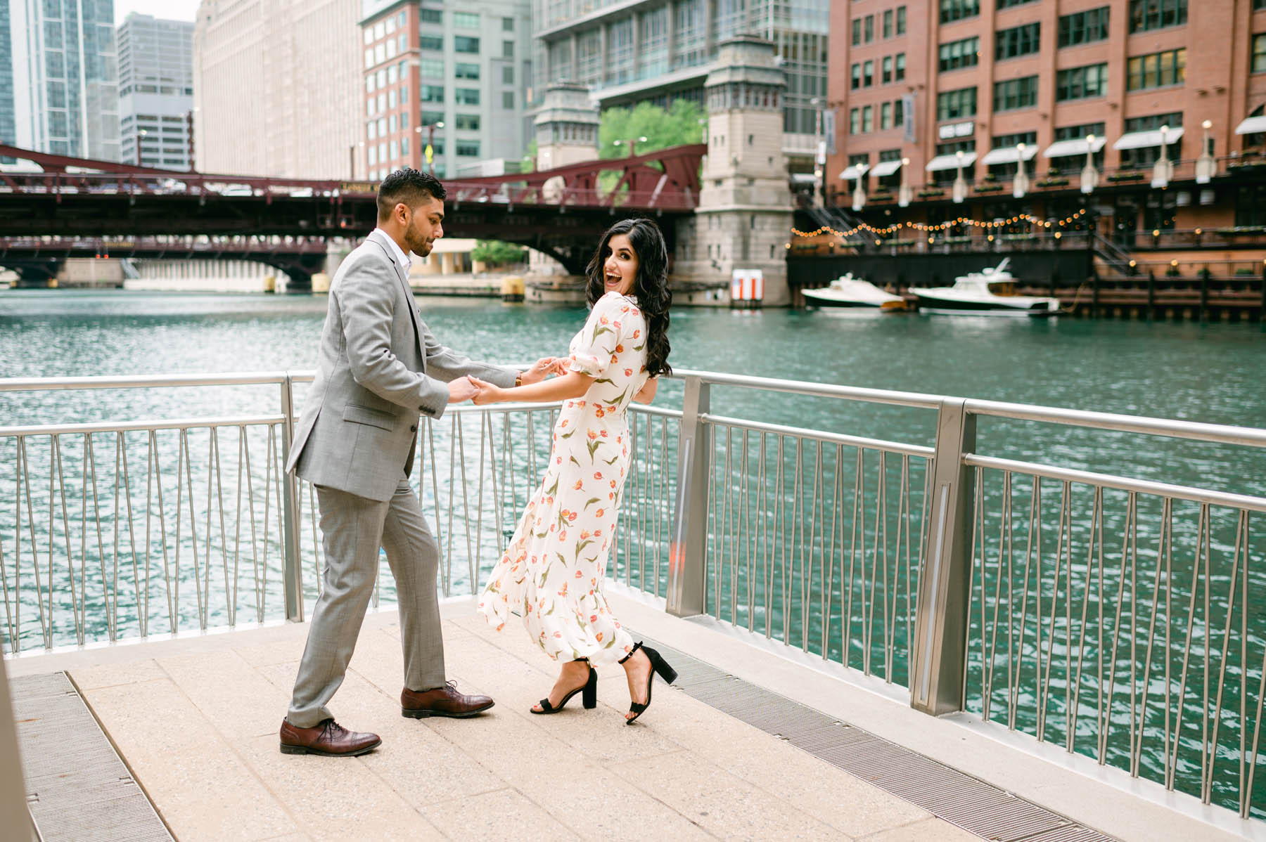 Dancing on the Chicago Riverwalk