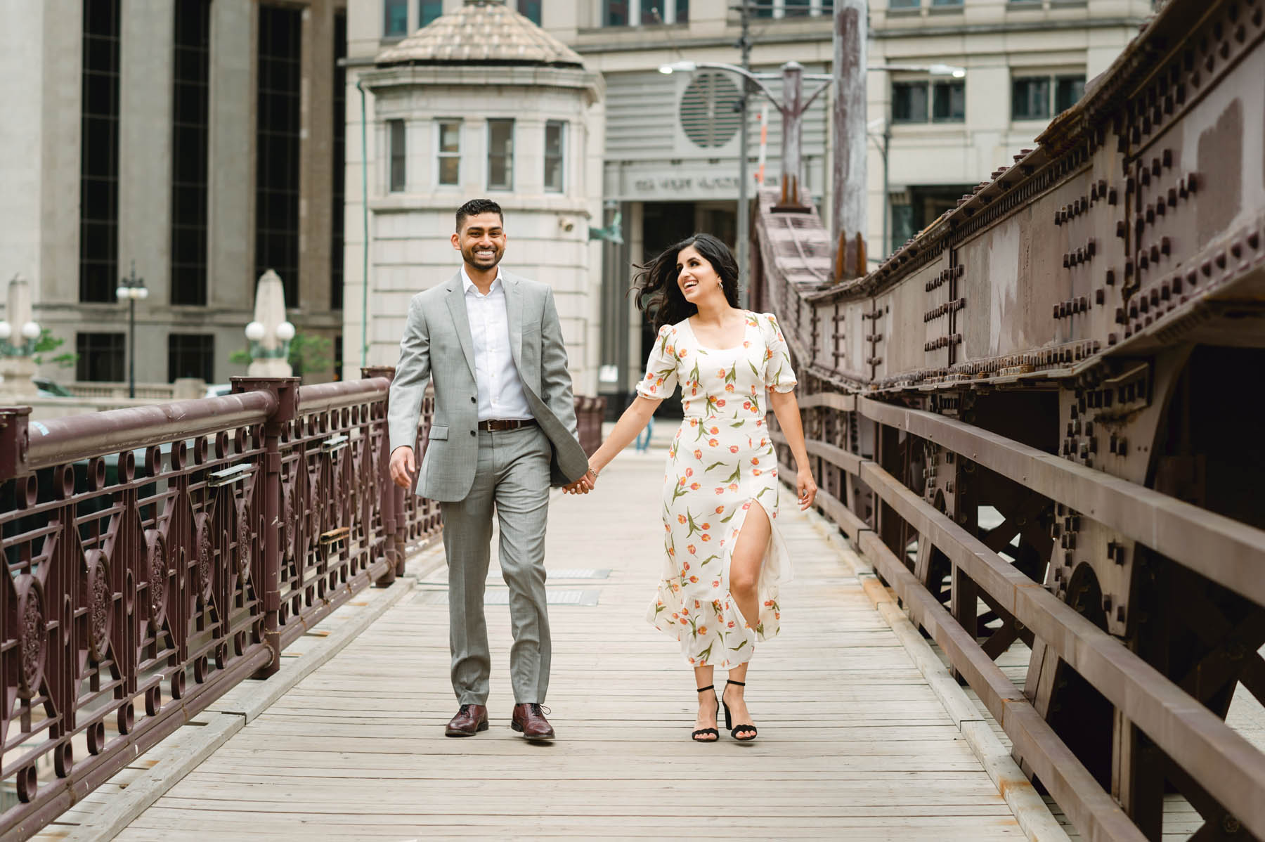 Chicago Bridge Engagement