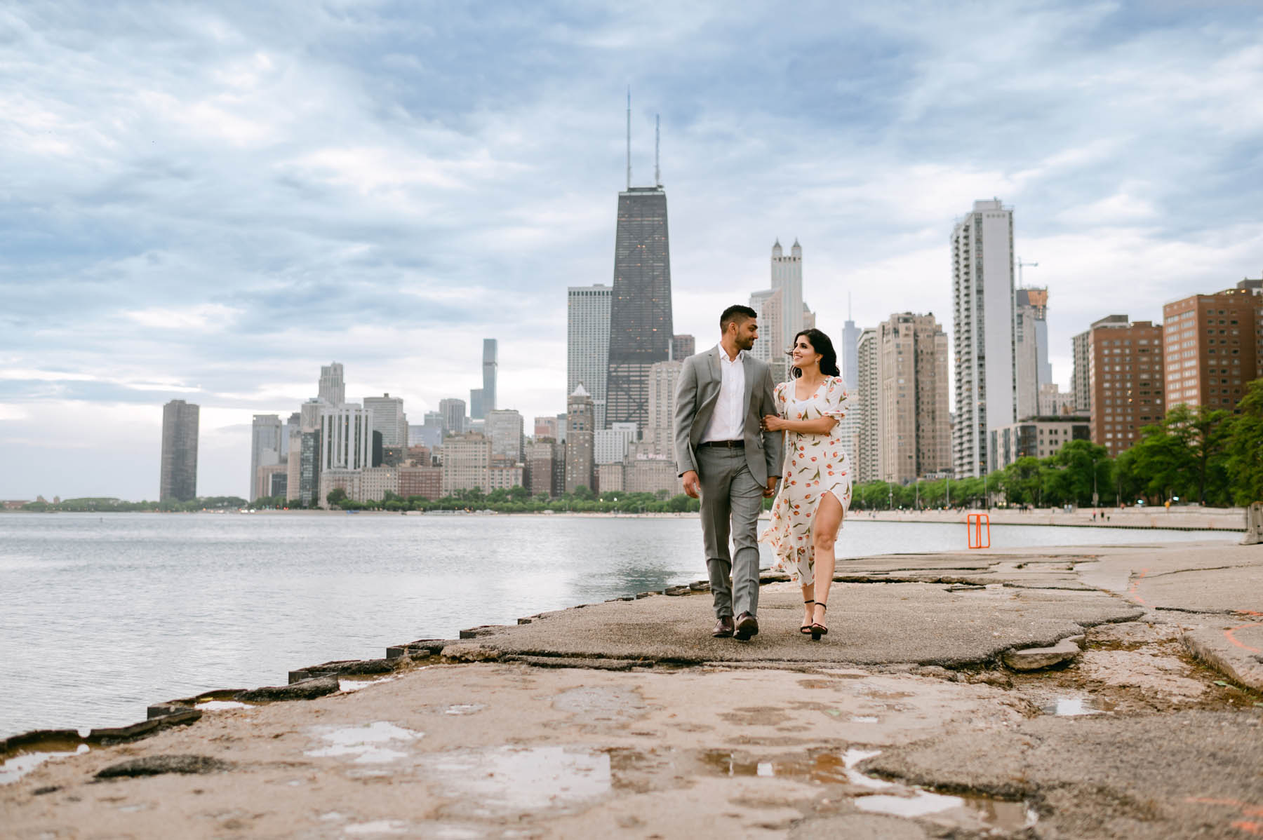North Avenue Beach Engagement
