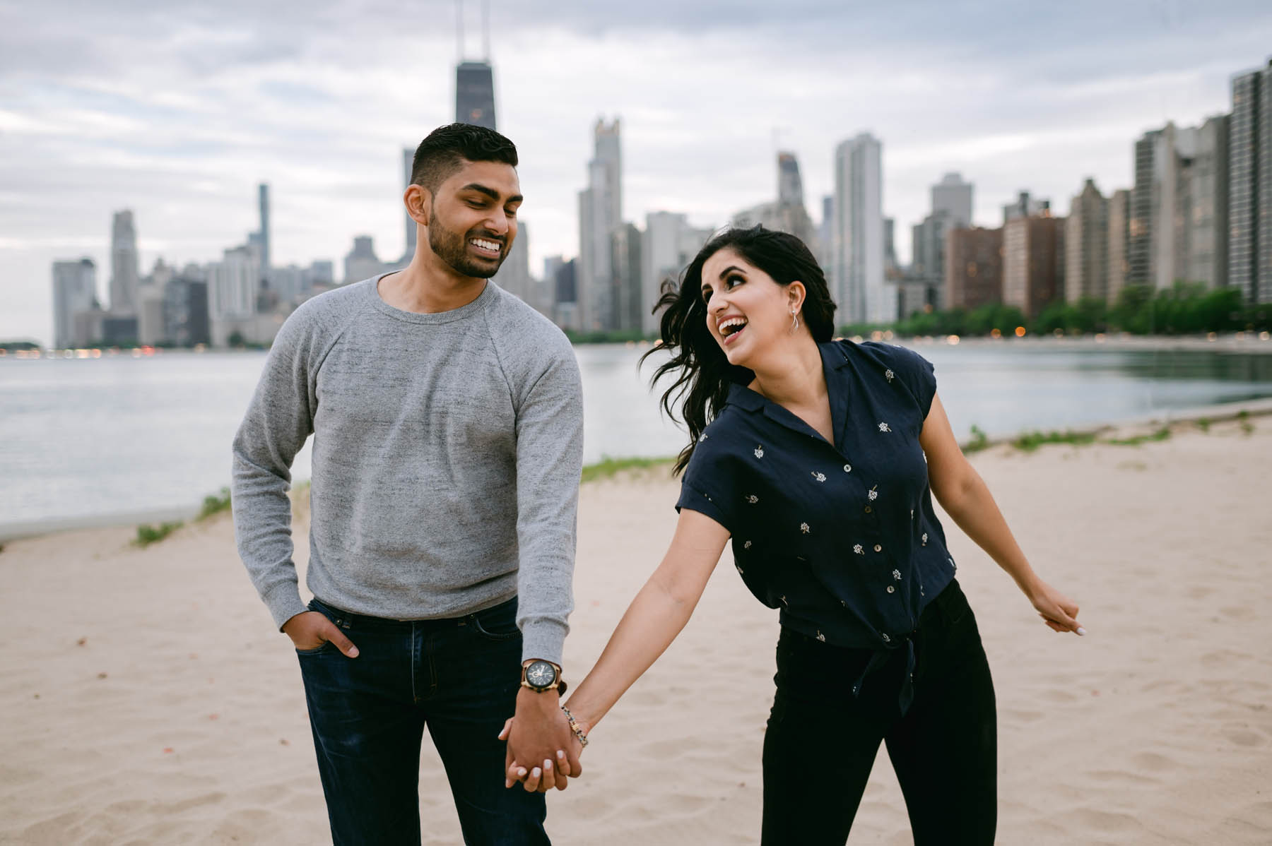 North Avenue Beach Engagement