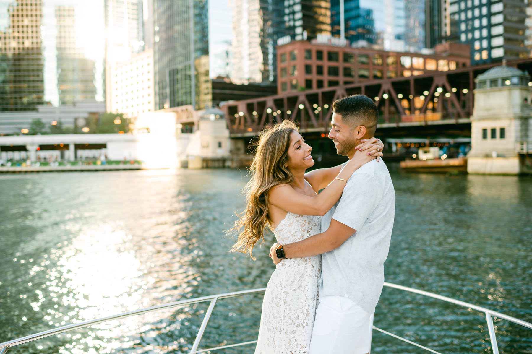chicago boat engagement