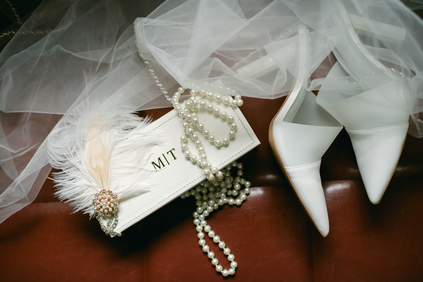 Kate Spade jewelry box with wedding shoes