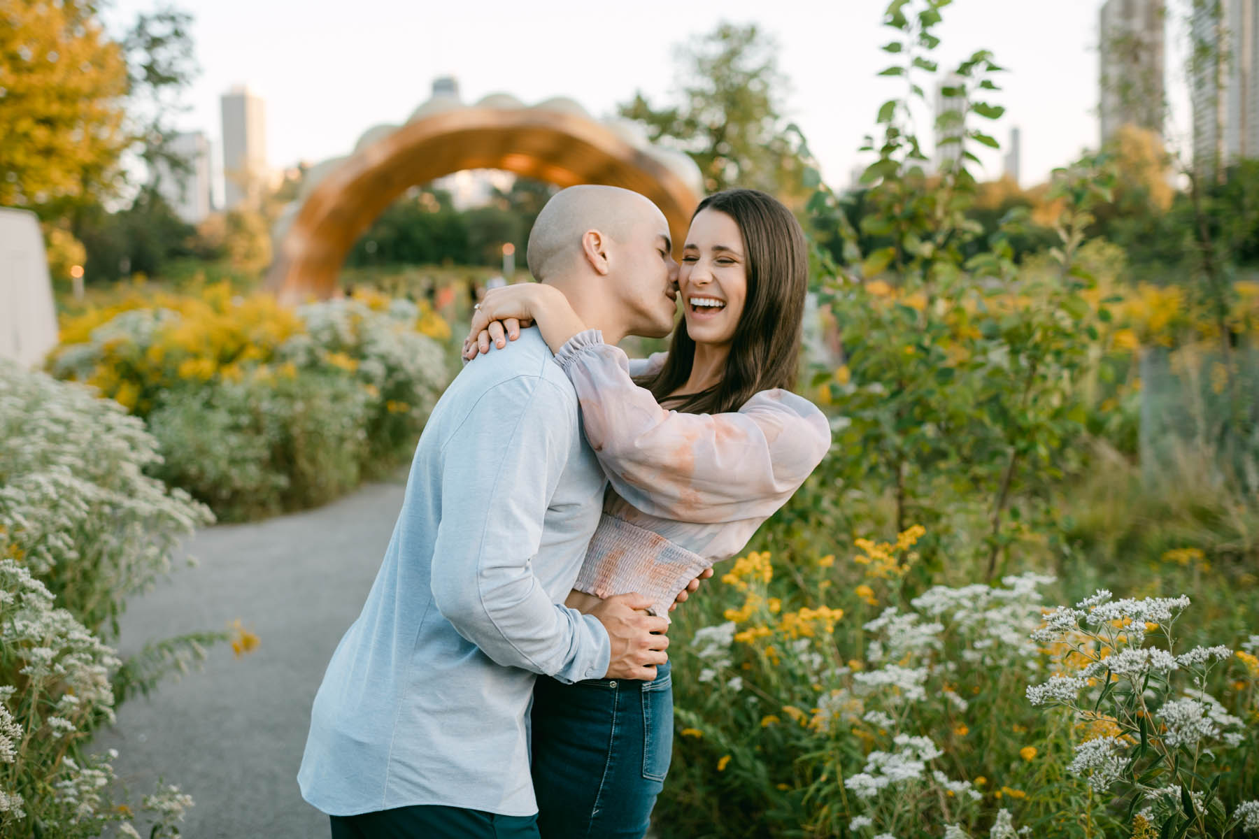 lincoln park summer engagement