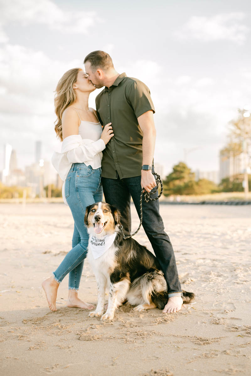 dog engagement fullerton beach