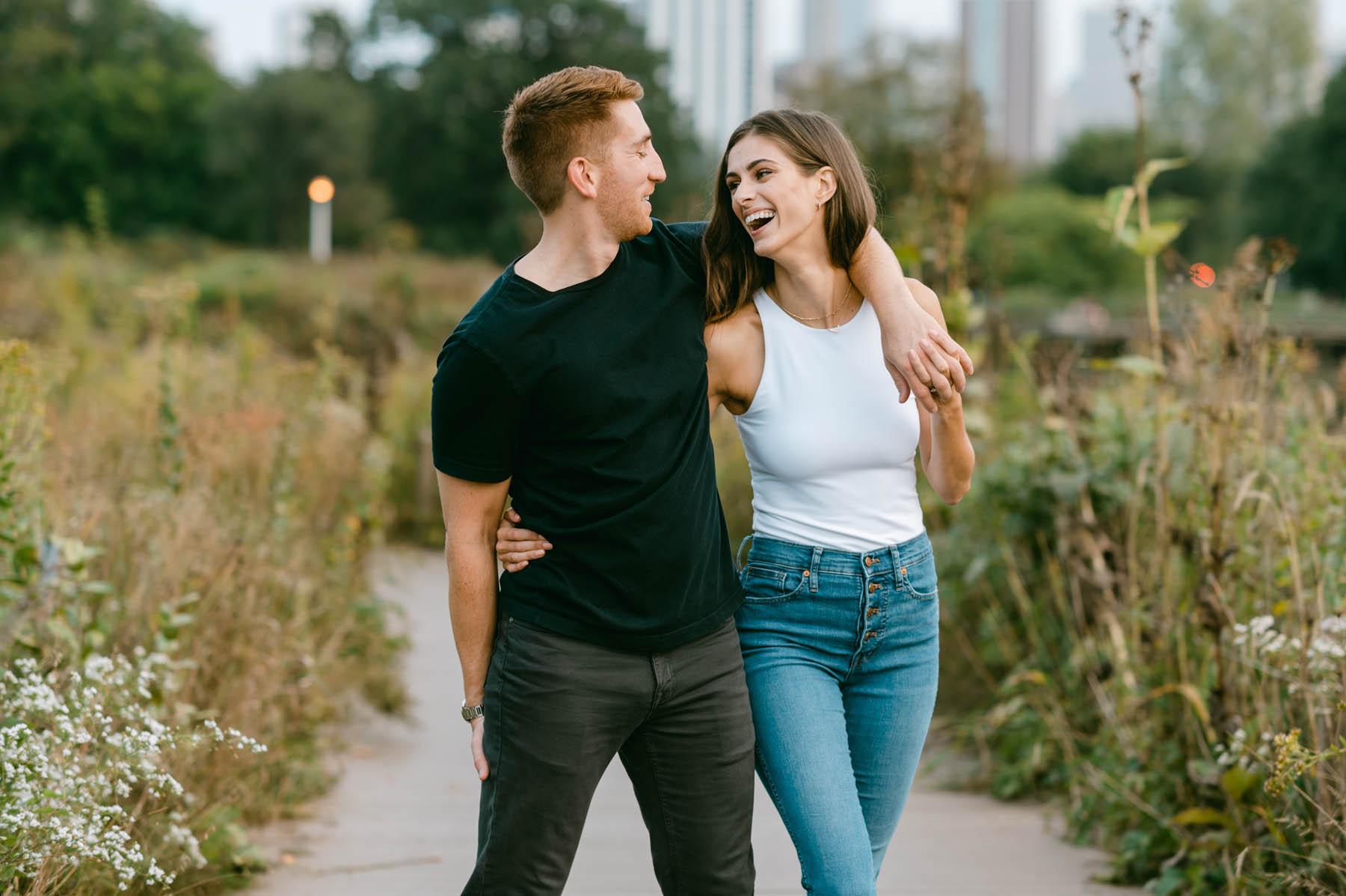 lincoln park summer engagement