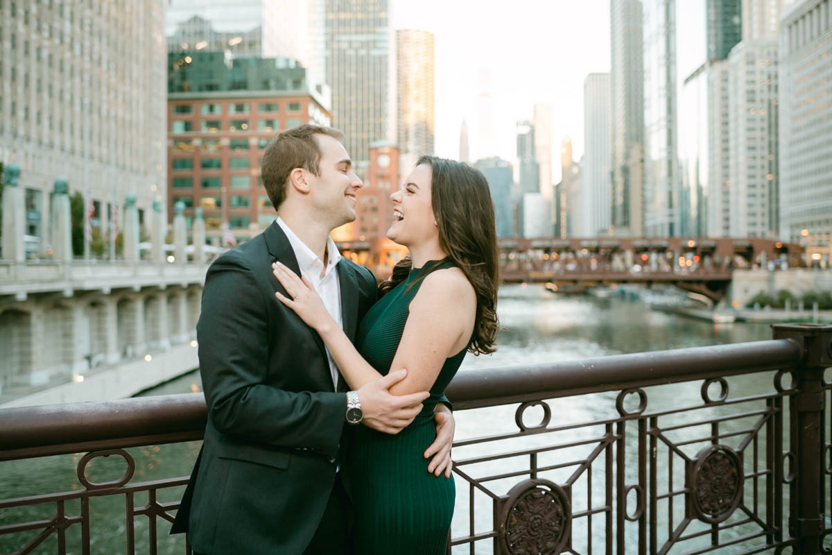 chicago riverwalk engagement