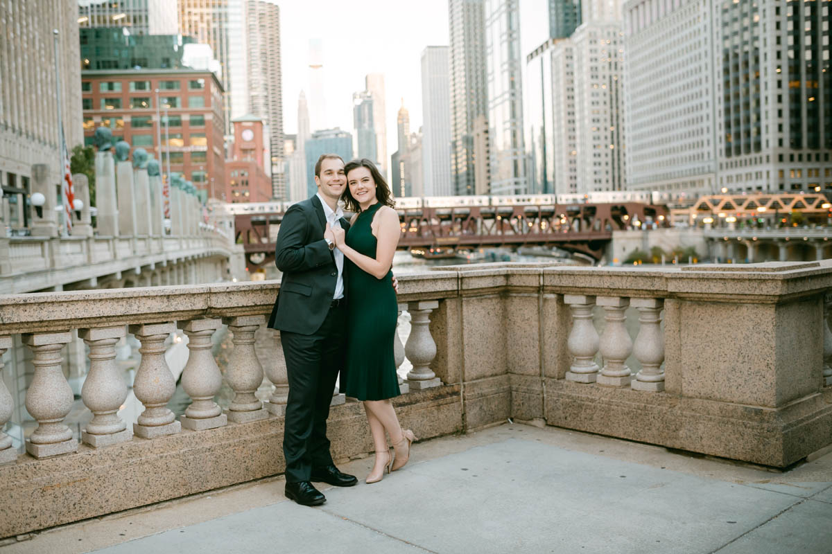 chicago riverwalk engagement