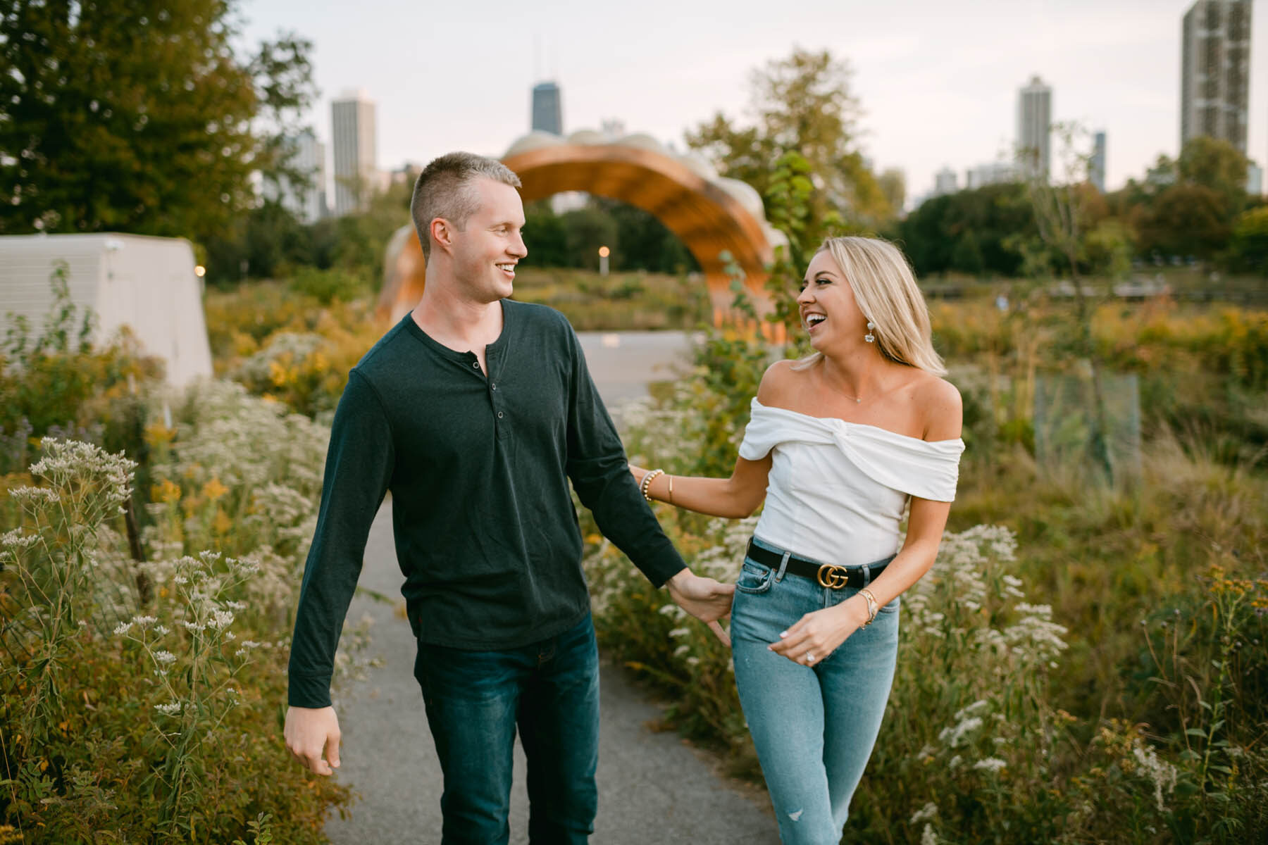 light and bright lincoln park engagement chicago summer