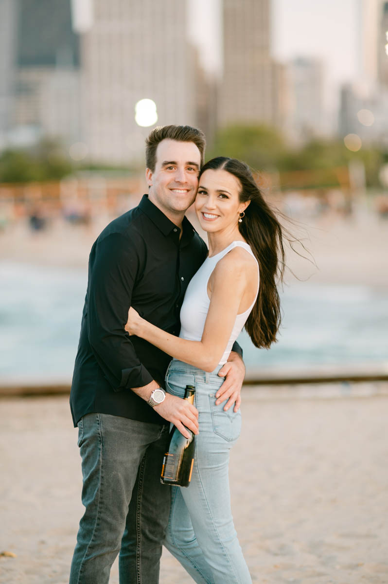 fullerton beach engagement photos