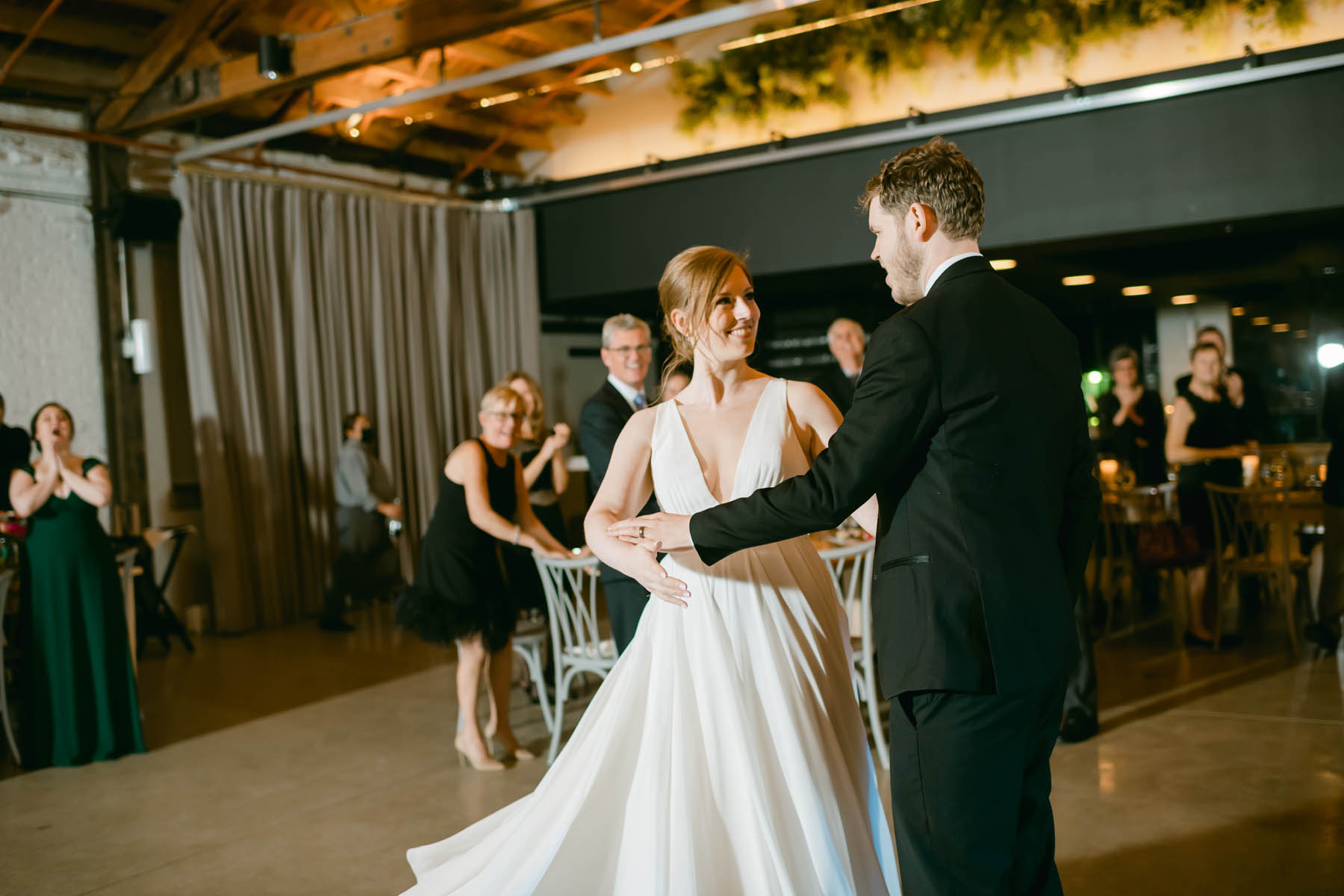 bride and groom wedding entrance