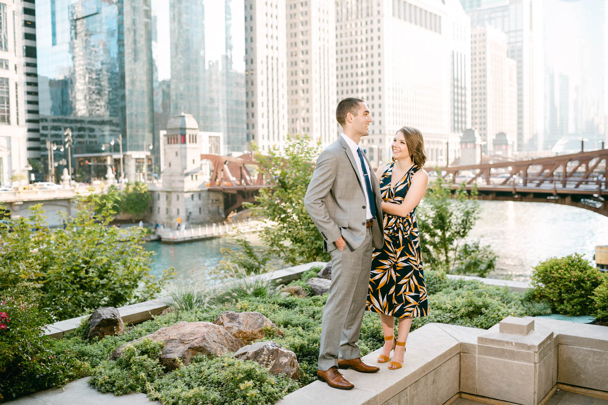 Light and airy engagement photography.