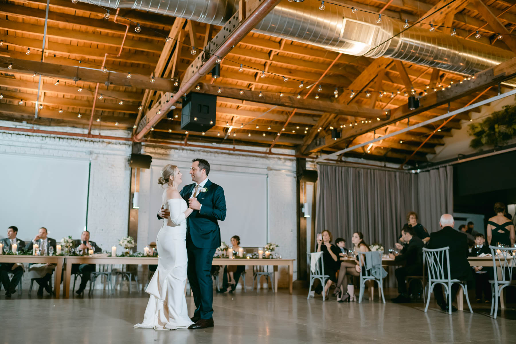 Bride and groom first dance at Walden