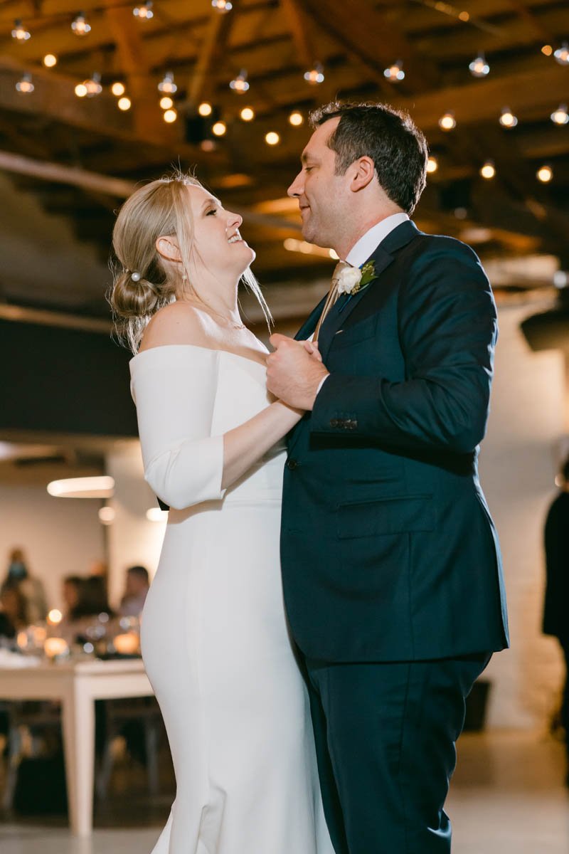 Bride and groom first dance at Walden