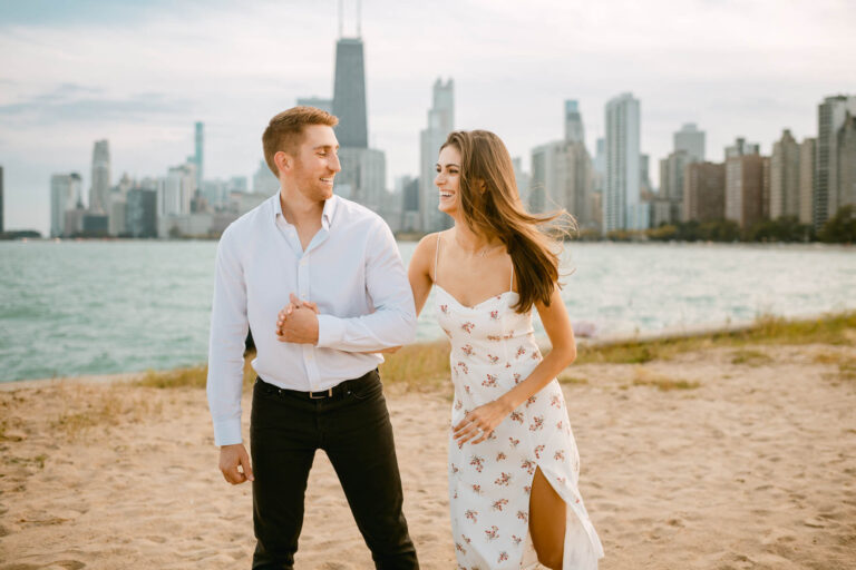 Light and Airy Summer Engagement Style // Lauren + Dan