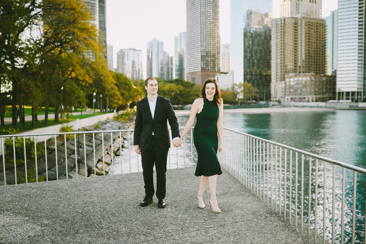 Olive Park engagement photos fall light and bright photographer