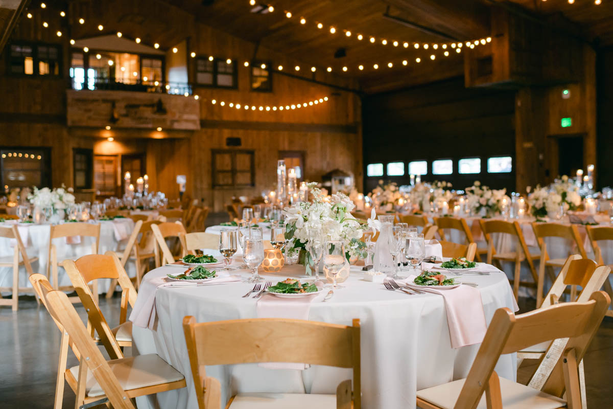 Wedding reception at Spruce Mountain Ranch.