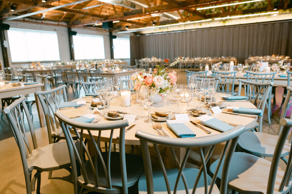 Table decor at walden wedding reception