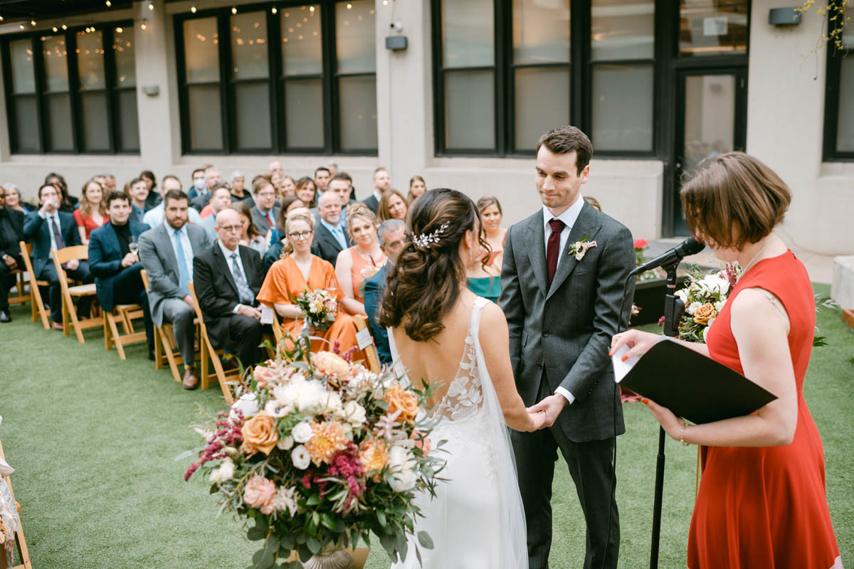 Greenhouse Loft wedding outdoor ceremony.