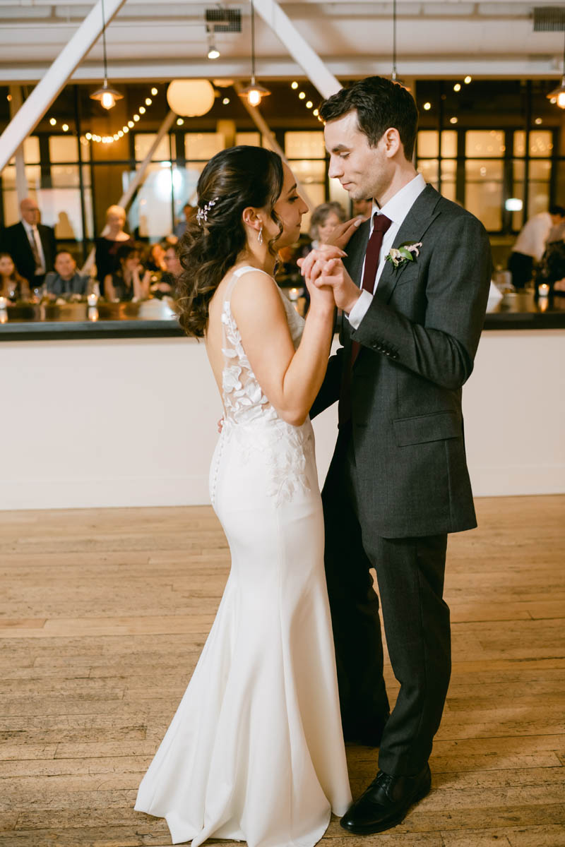 Greenhouse Loft wedding first dance.