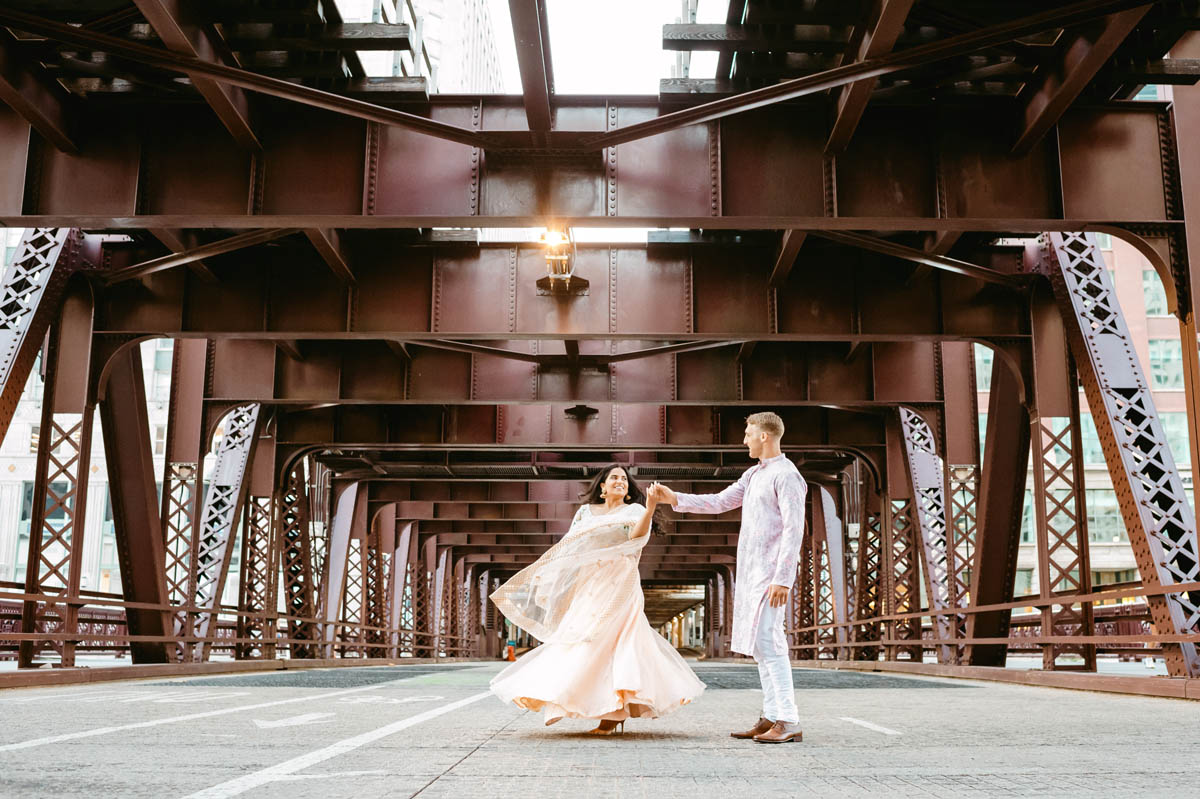 Wells Street Bridge engagement.