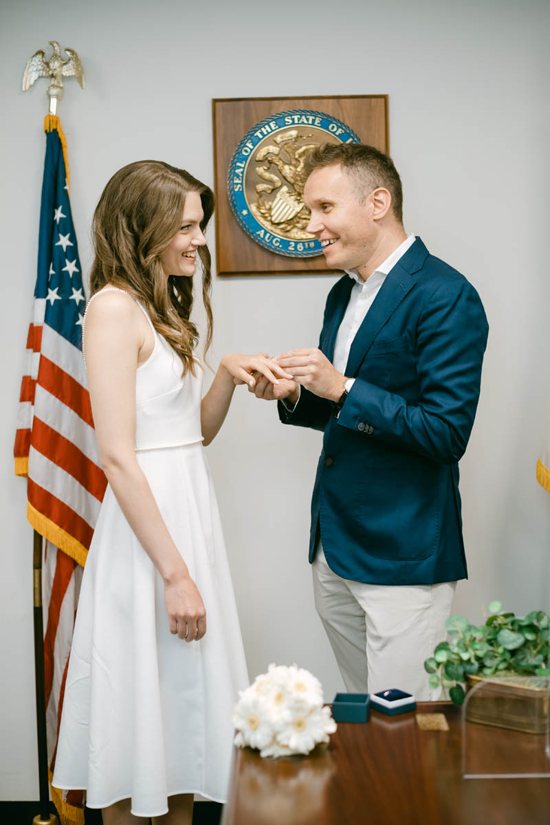City Hall Chicago elopement.