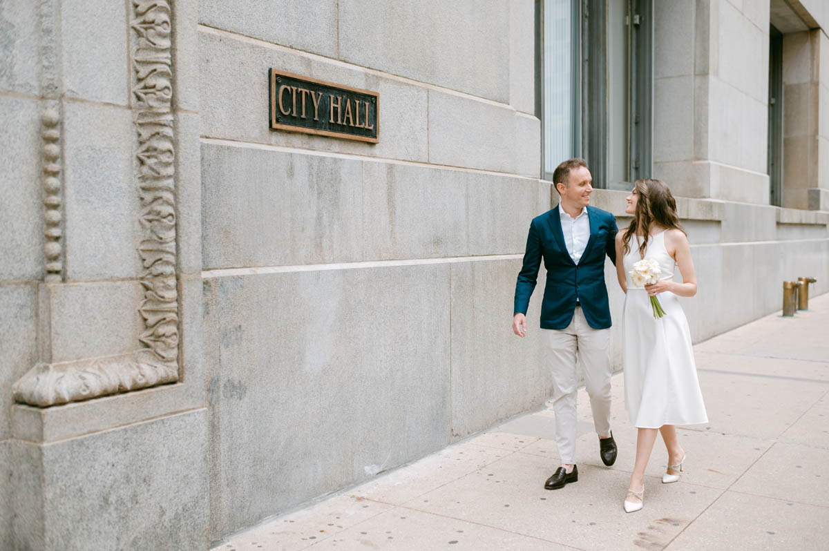Light and airy elopement photography