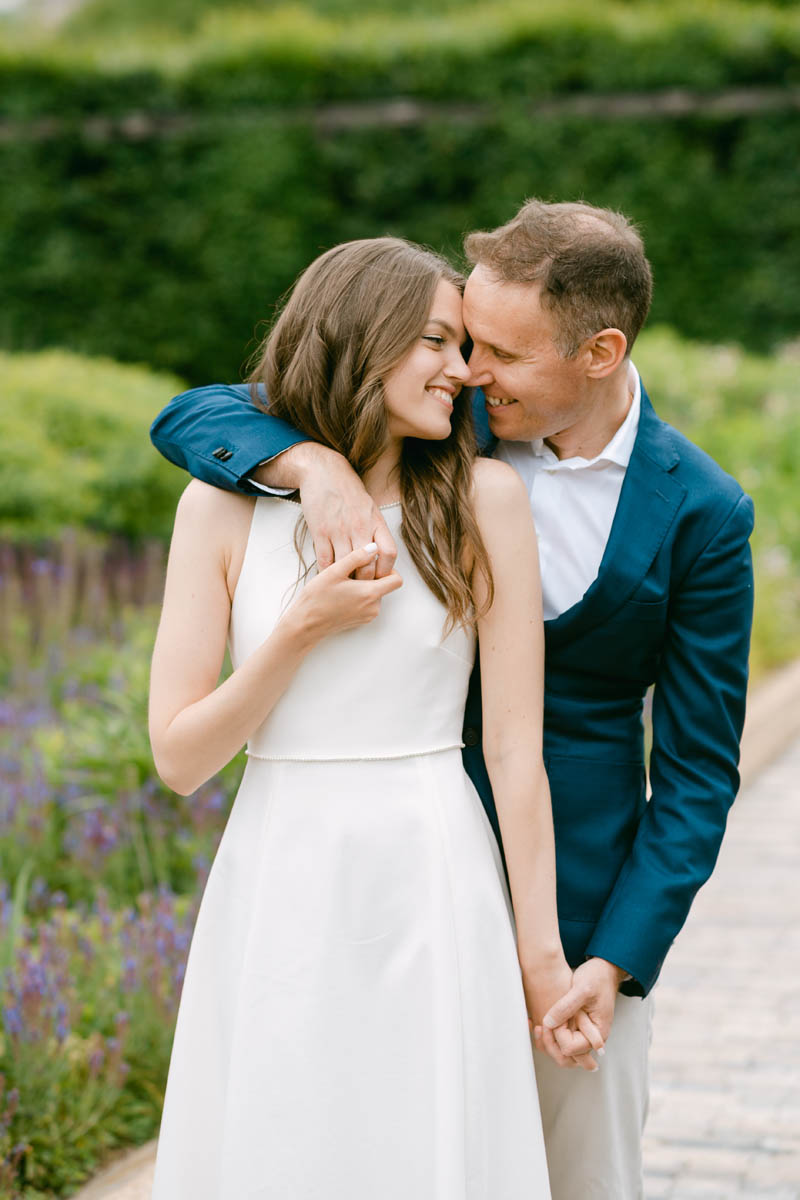 Light and bright Millennium Park elopement