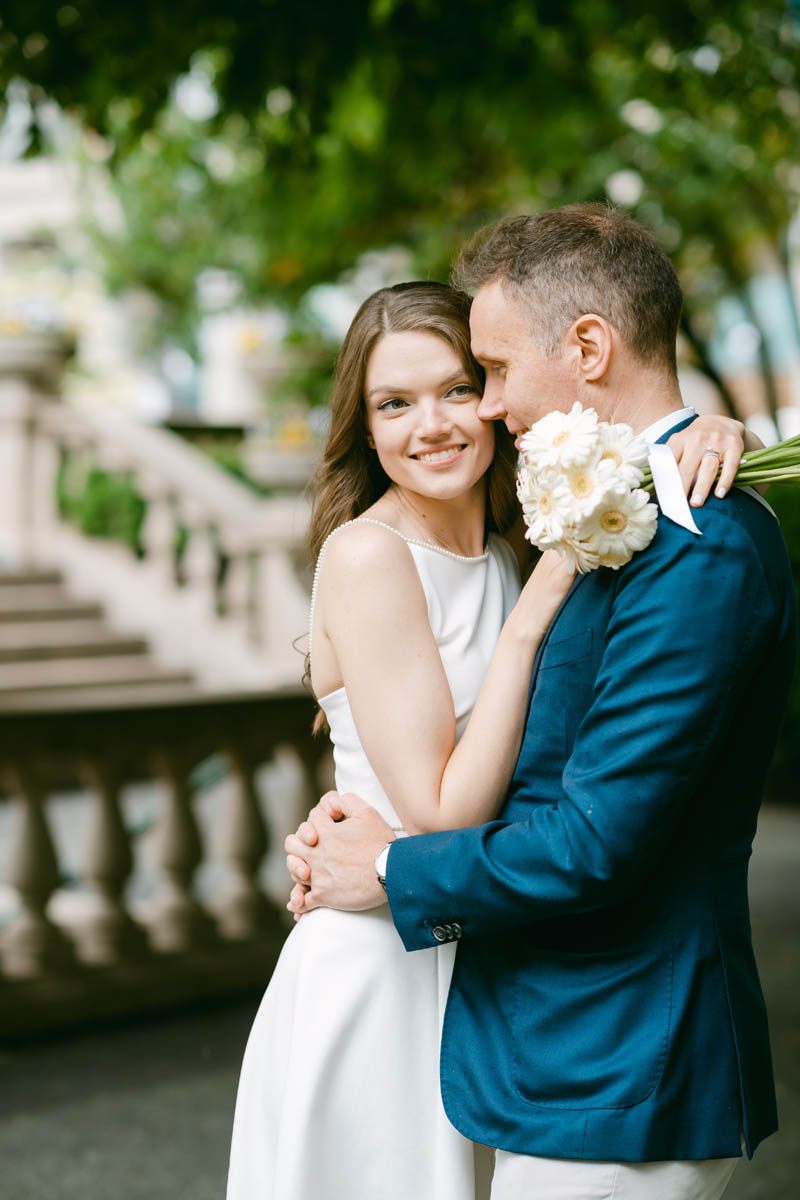 Light and airy elopement photography