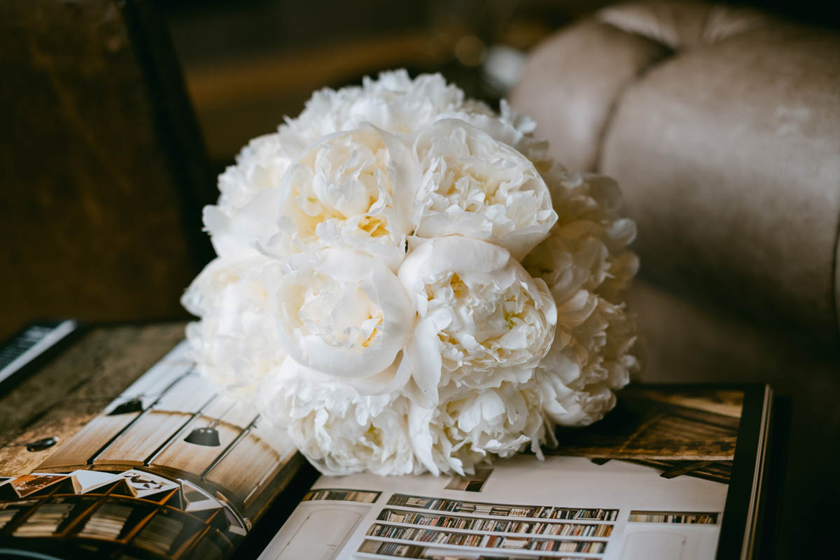 White wedding bouquet