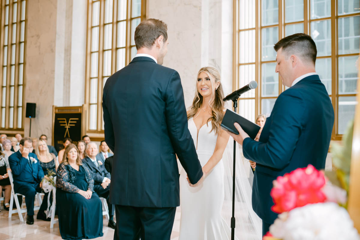 Wedding ceremony at Old Post Office.
