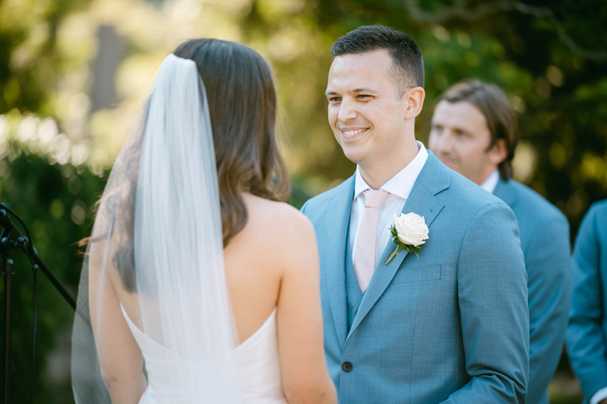 Wedding ceremony at Kenilworth Union Church