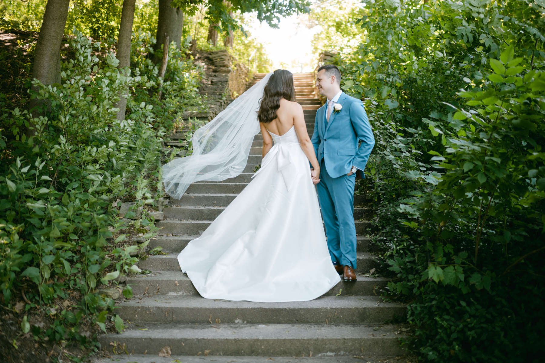 Light and airy Michigan Shores Club wedding