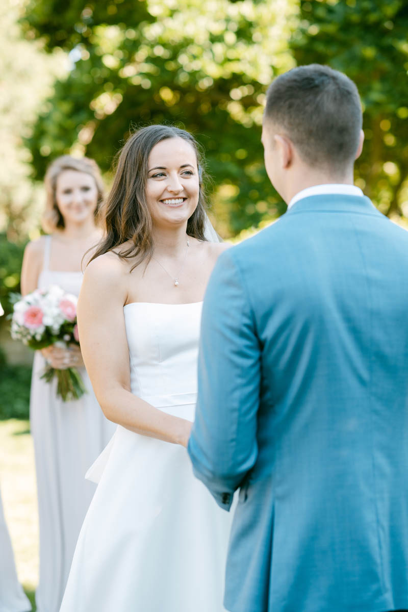 Wedding ceremony at Kenilworth Union Church wedding