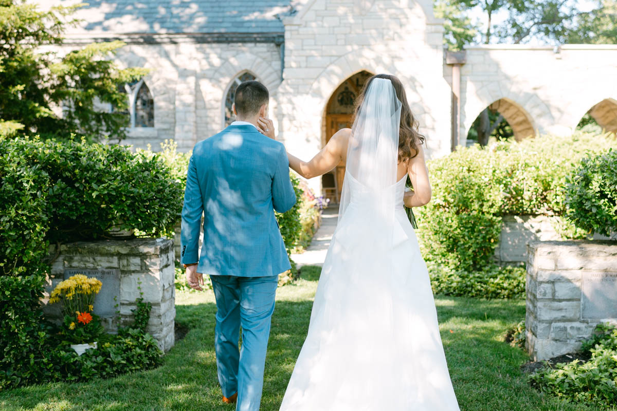 Wedding ceremony at Kenilworth Union Church wedding