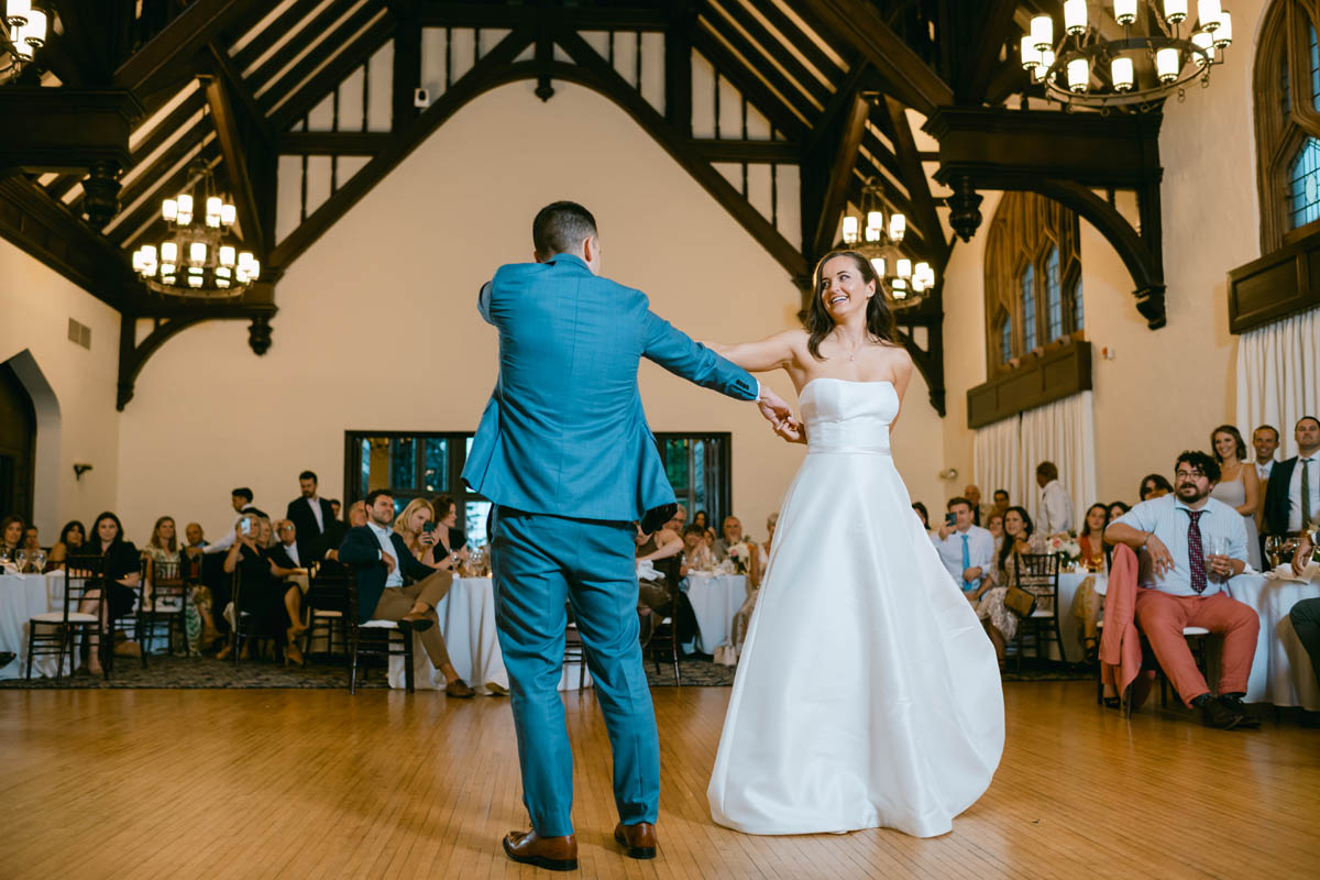 First dance at Michigan Shores Club wedding
