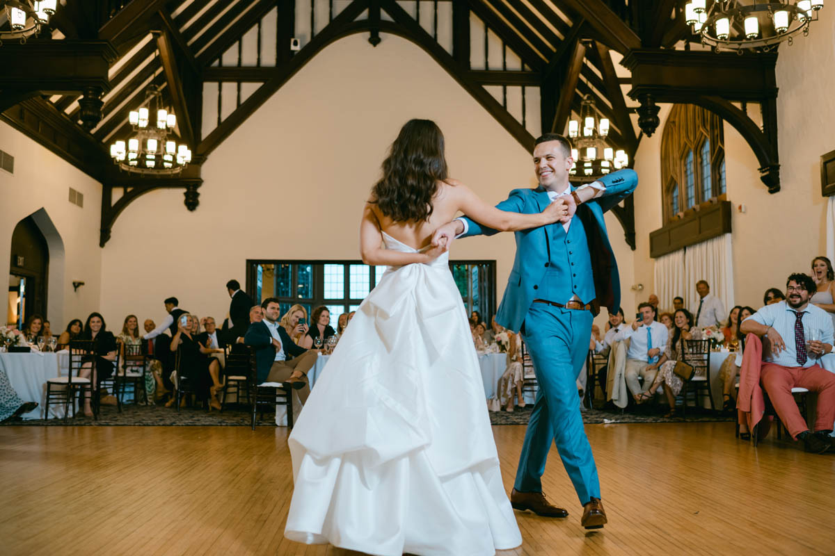 First dance at Michigan Shores Club wedding
