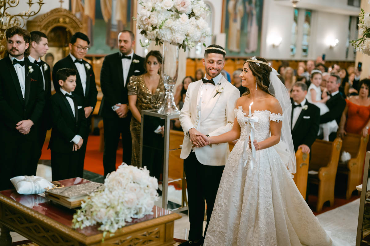 wedding ceremony at annunciation cathedral greek church