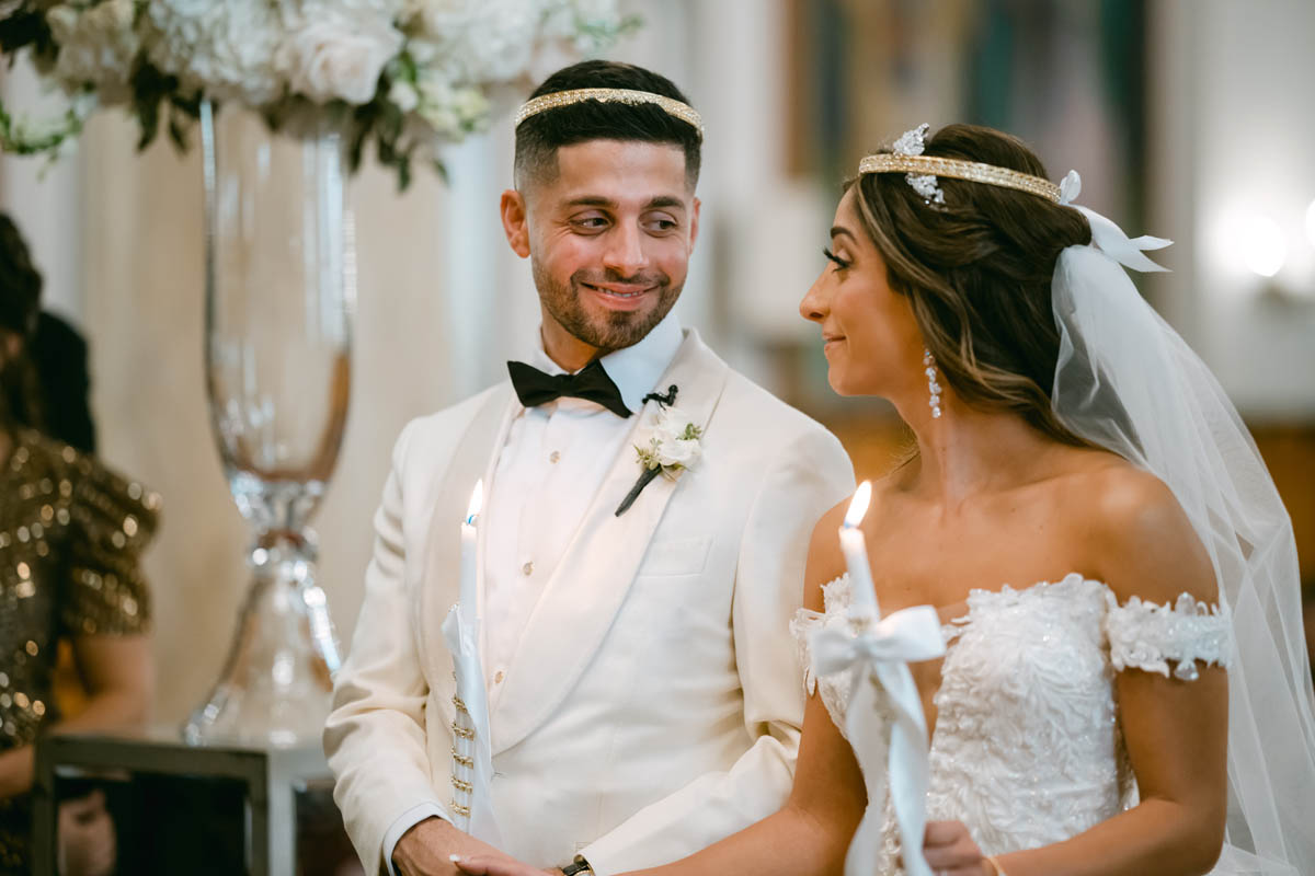 wedding ceremony at annunciation cathedral greek church