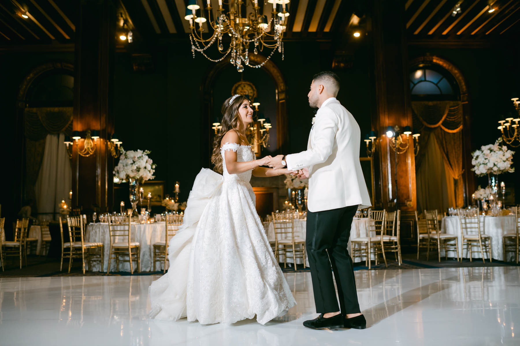 union league club wedding reception