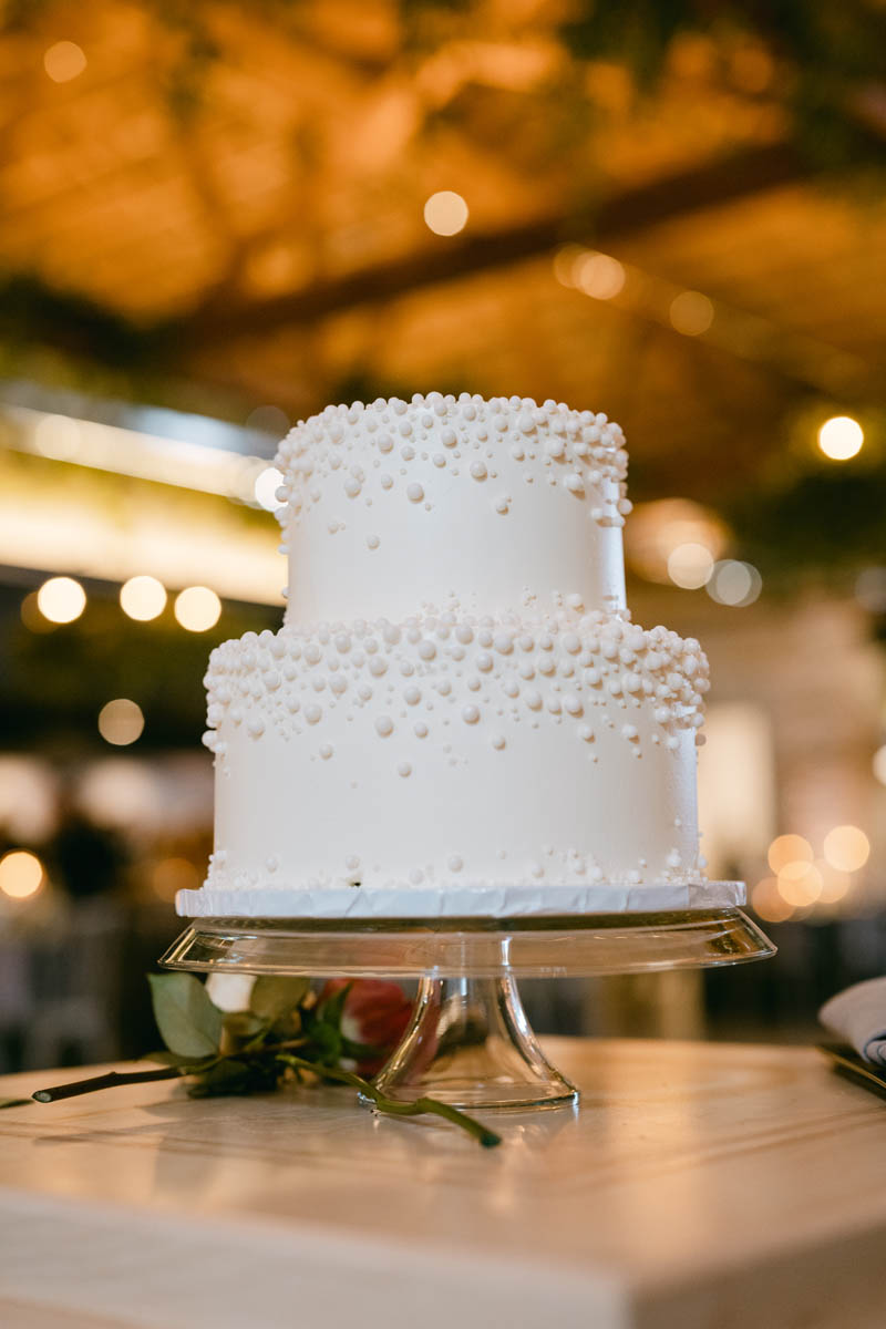 two tier wedding cake