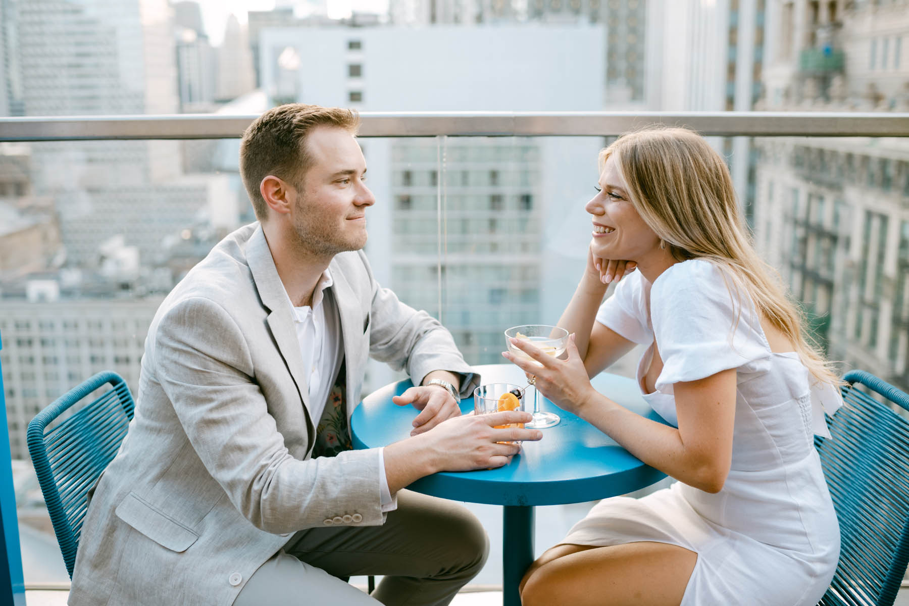 Virgin Hotel engagement shoot